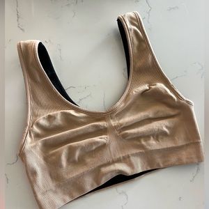 Spanx reversible comfort bra Breast of Both Worlds size M medium tan black